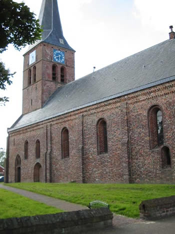De kerk van Ulrum.